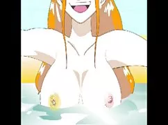 キッチンで男と黒の浮気に身を包んだ女性  ...