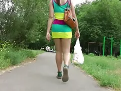 十代の女の子、髪、ポニーテールの長い尾は ...